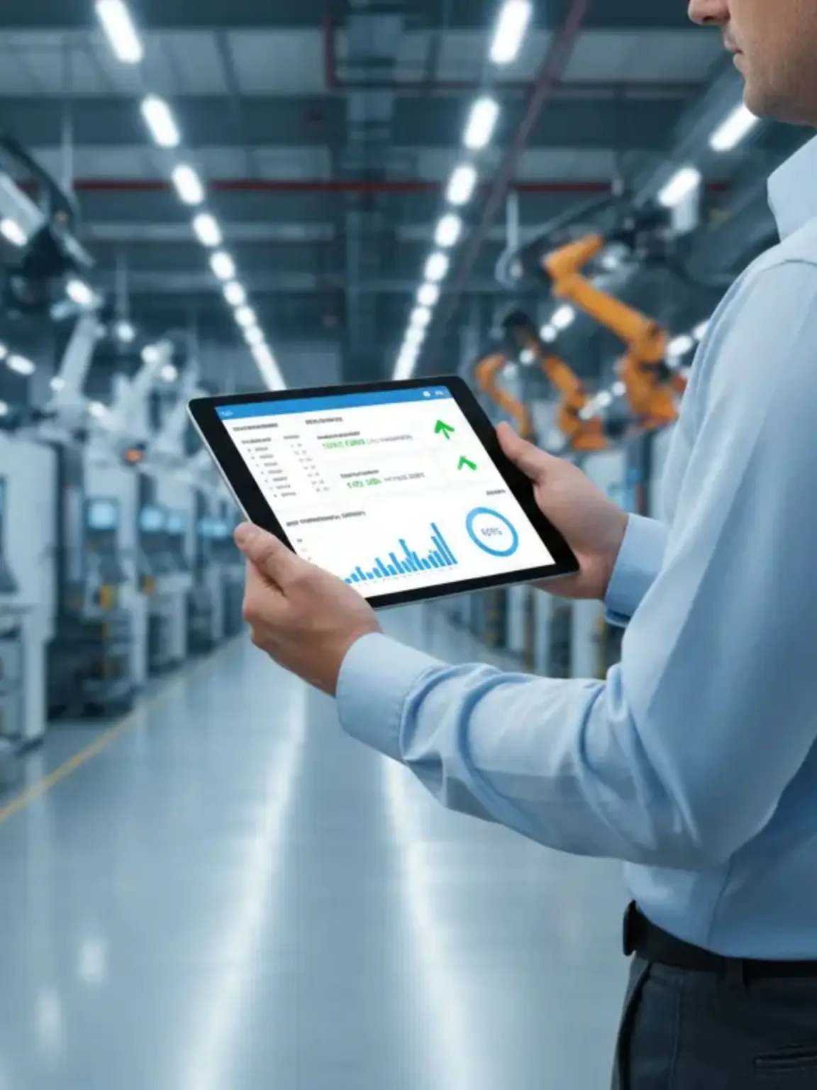 Üretim yazılımı dashboard – gerçek zamanlı takip ekranı